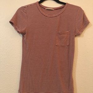 Striped red shirt